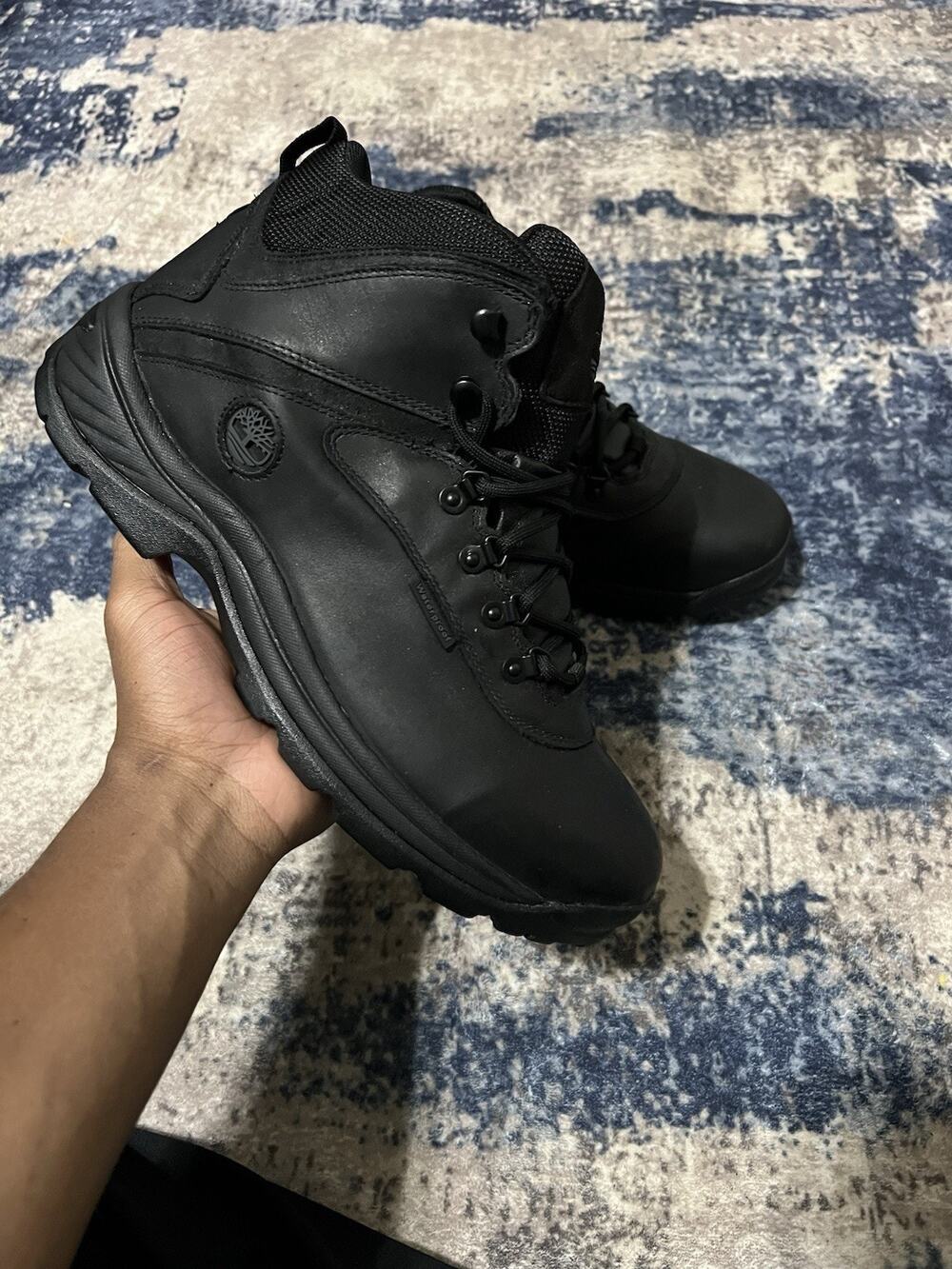Size 12- Mens Timberland Boots Ledge Mid Waterproof Leather Trail-Hiker